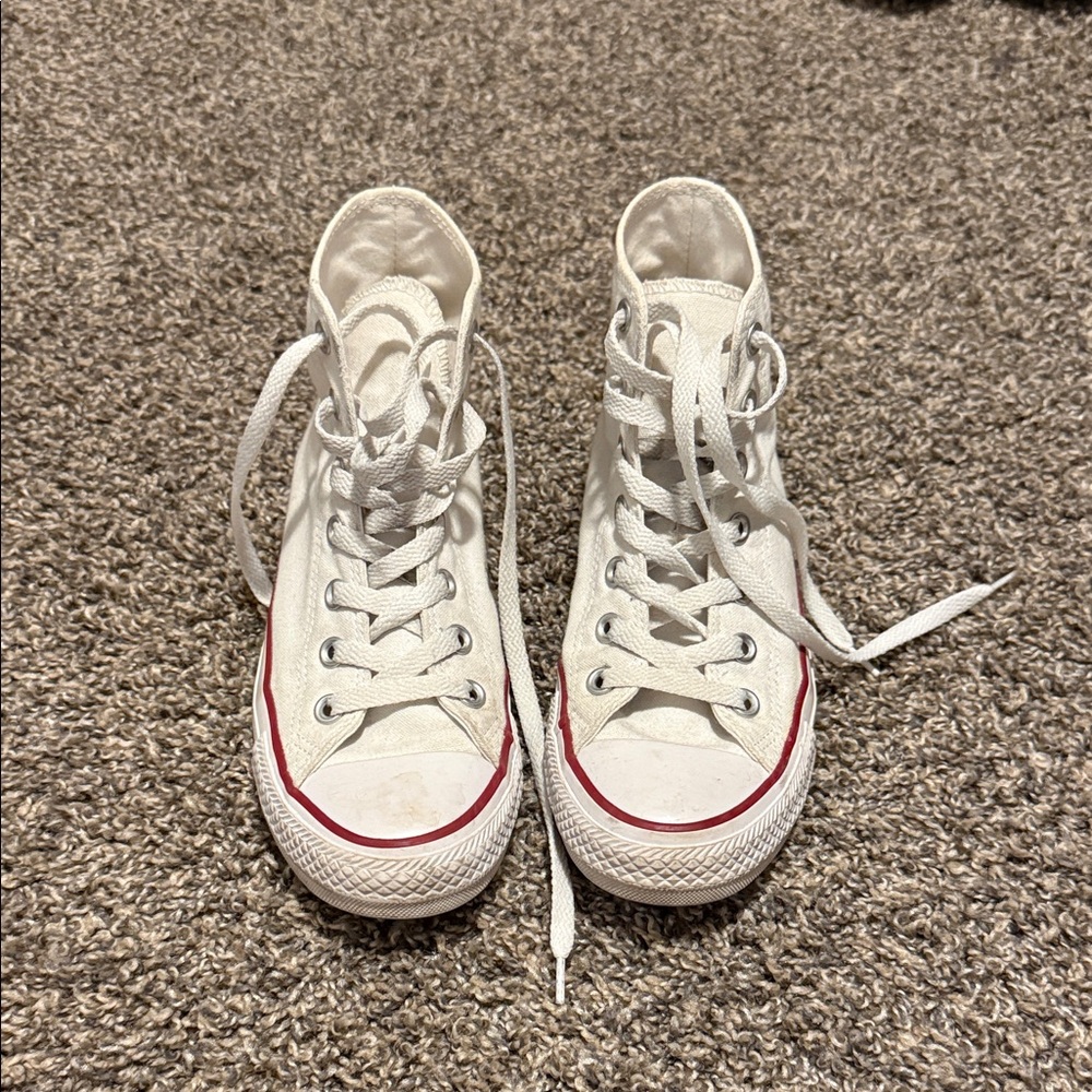 Classic White High-Top Womens Sneakers